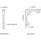 Ekena Millwork Fleur De Lis Wrought Iron Bracket, (Single center brace), Antiqued Silver 1 1/2"W x 10"D x 12"H BKTM01X10X12SFLASV - alternate 4